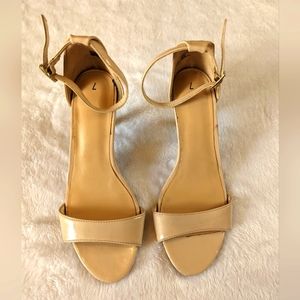 Time & Tru Nude Heels